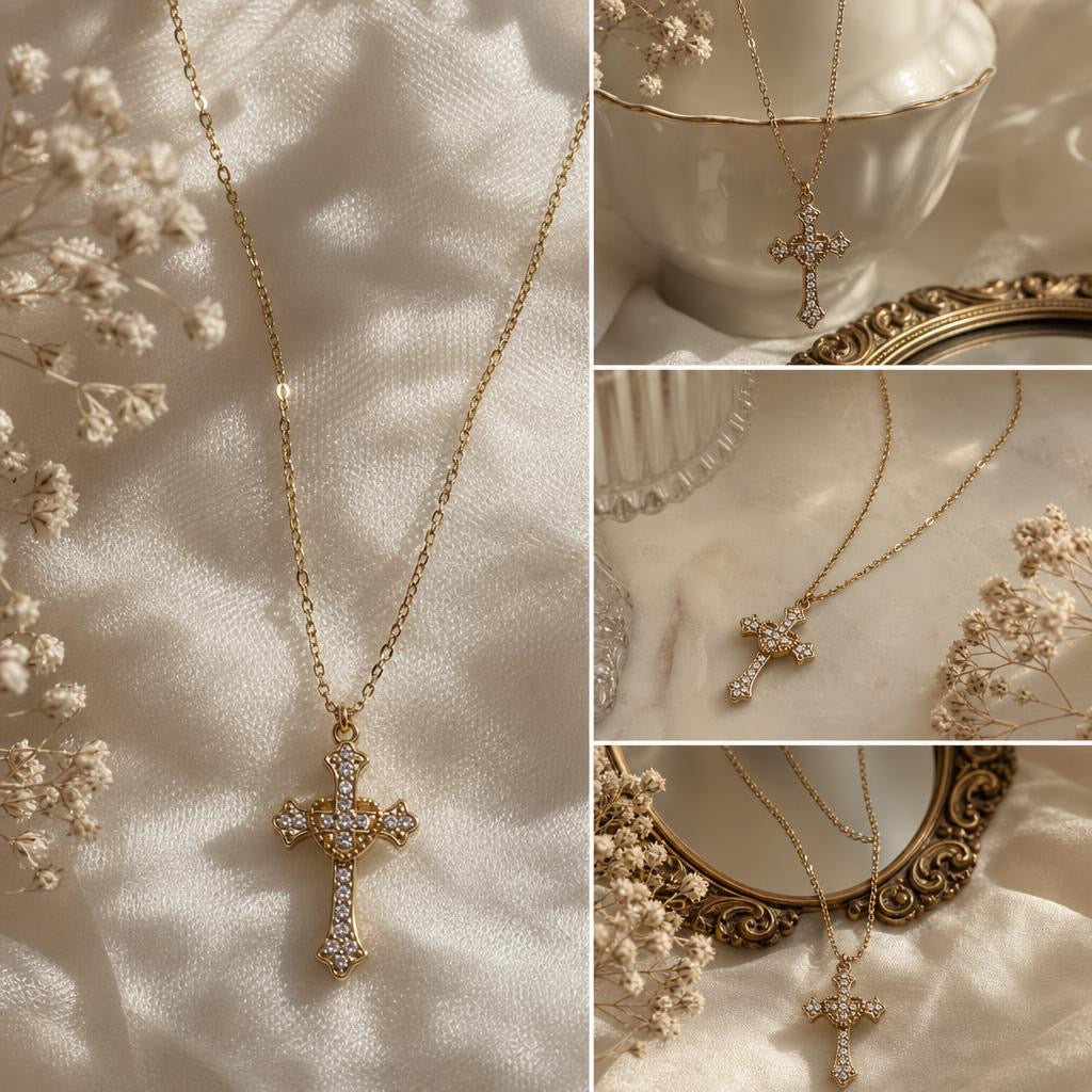 Gold Cross Necklace
