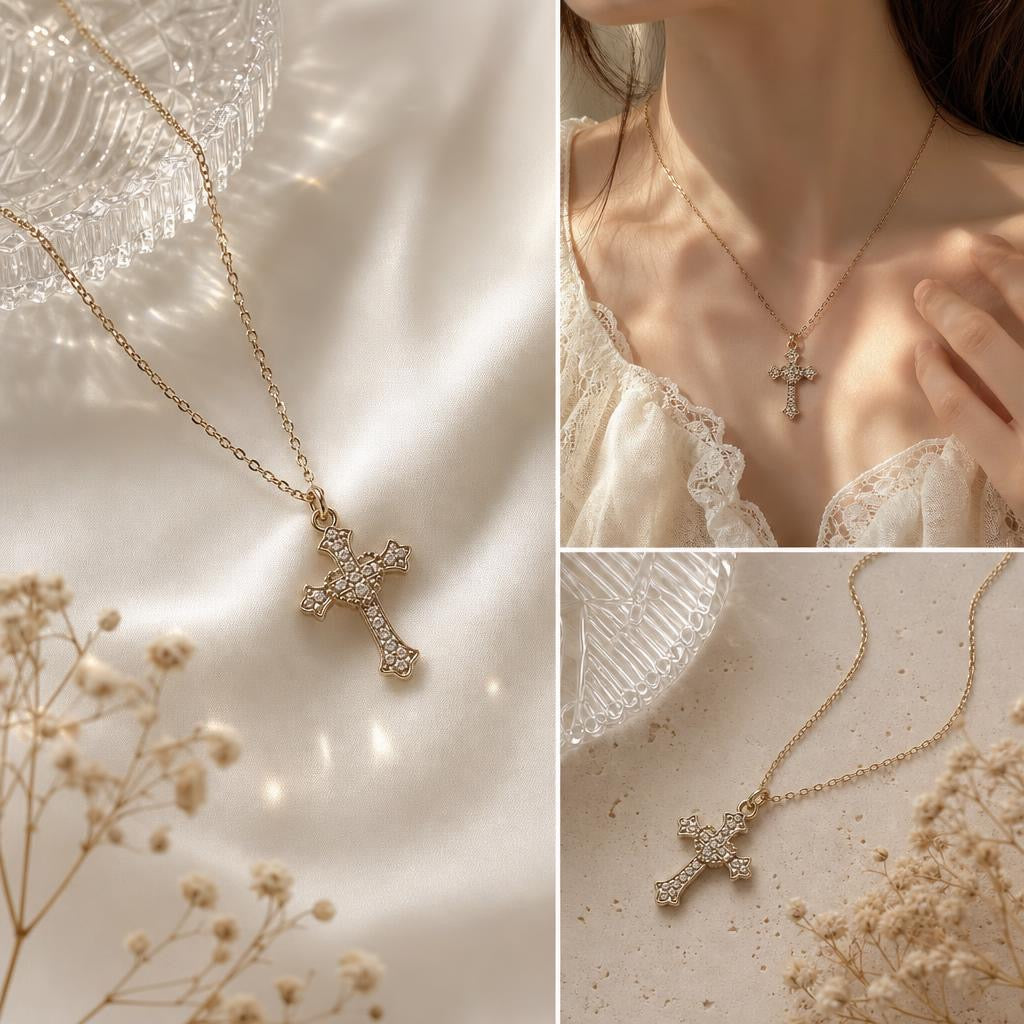 Gold Cross Necklace