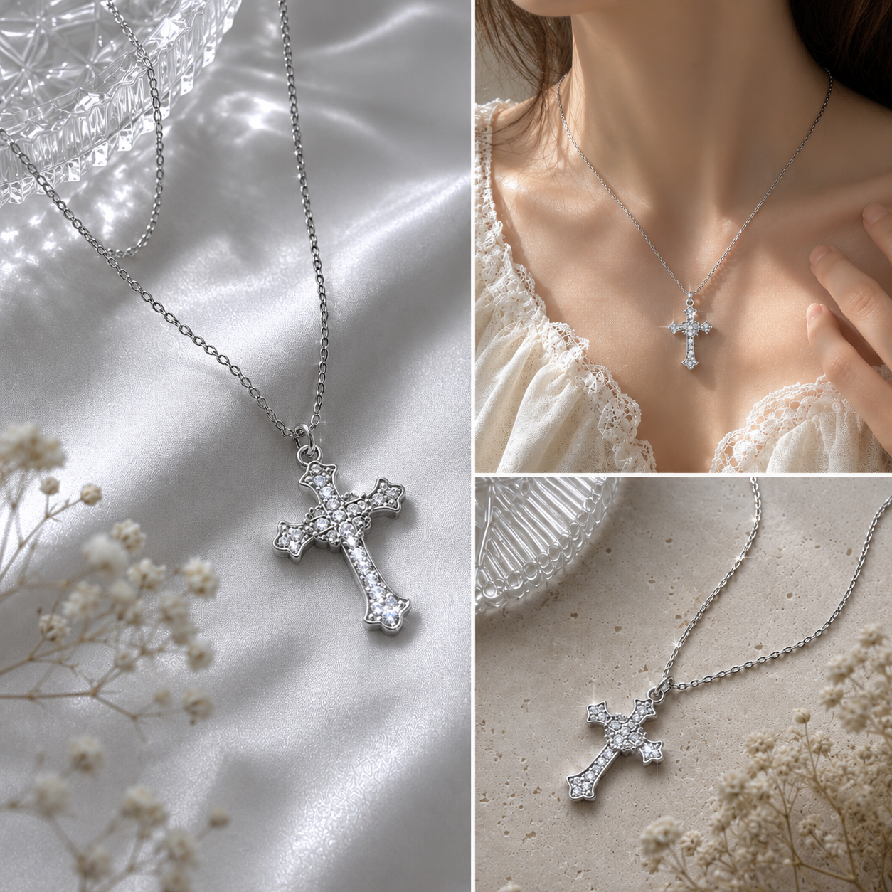 Silver Cross Necklace